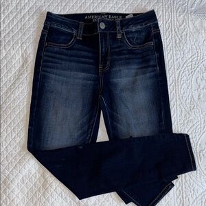 American Eagle Outfitters Women's Dark Blue Jeans